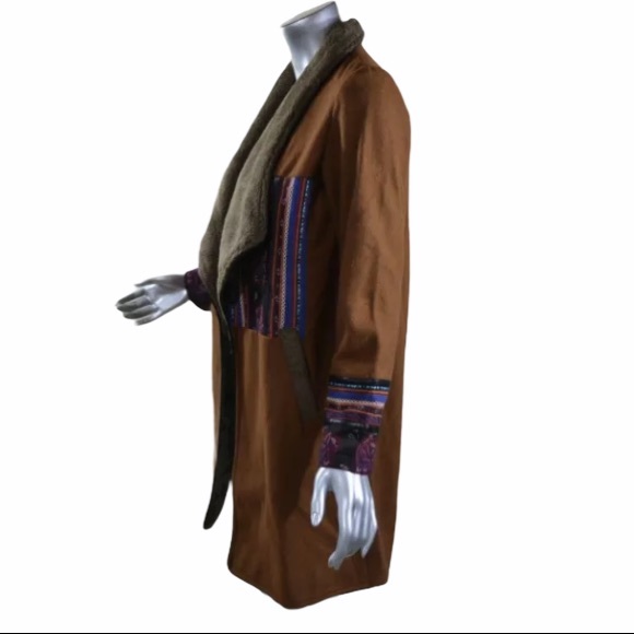 Aporia.As Long Bohemian Style Coat Jacket Small… - Picture 4 of 14